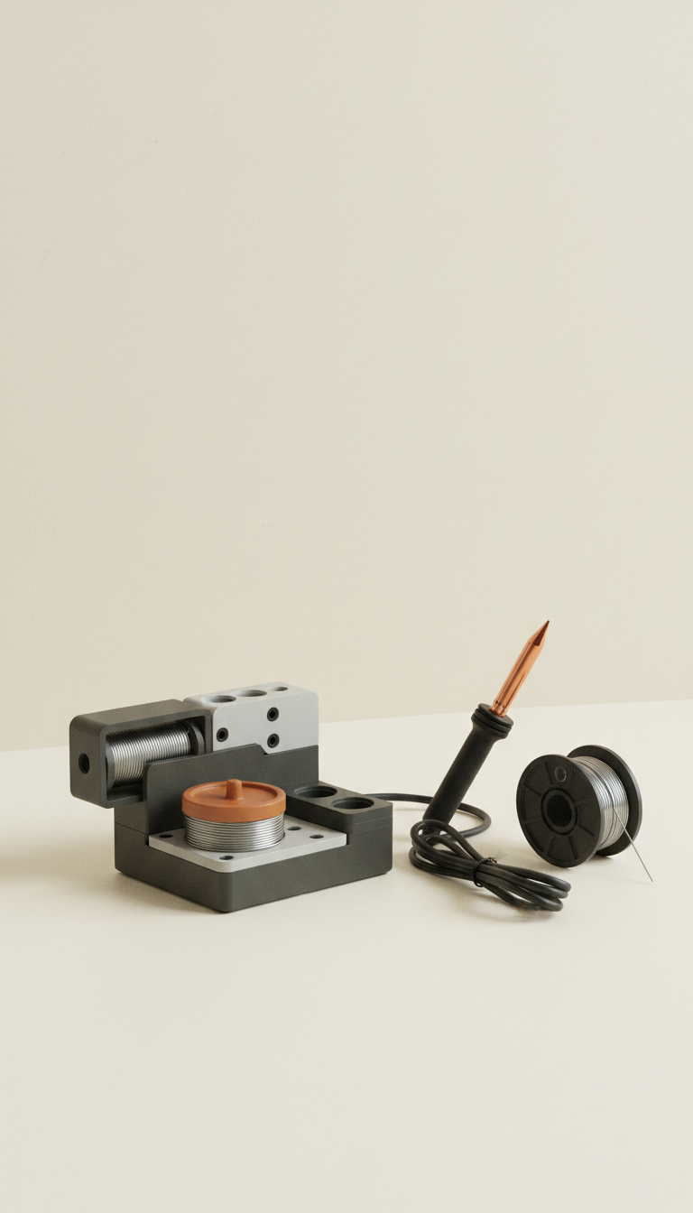 Modular Soldering Accessory Kit with Heat-Resistant Tools