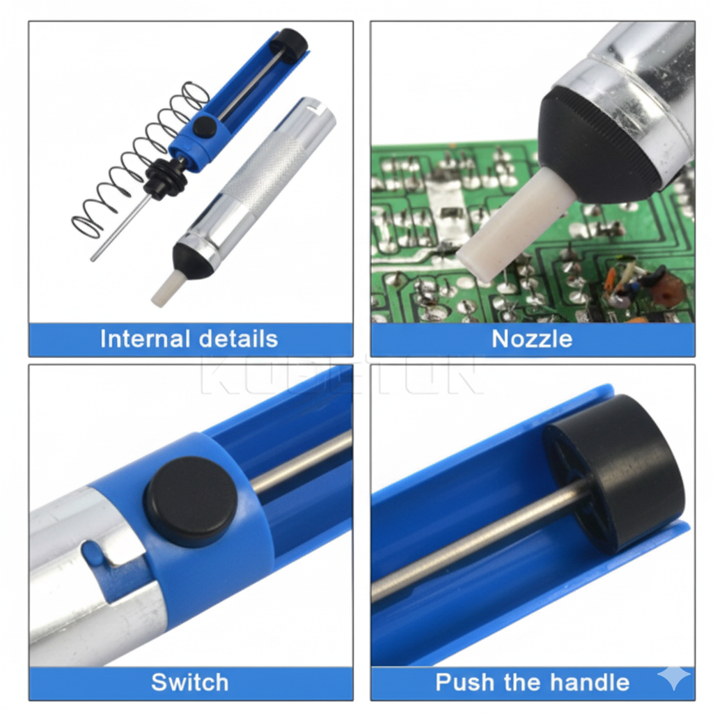 Koptal Desoldering Pump | Desoldering Sucker | Solder Vacuum Pump | Vacuum Desoldering Pump