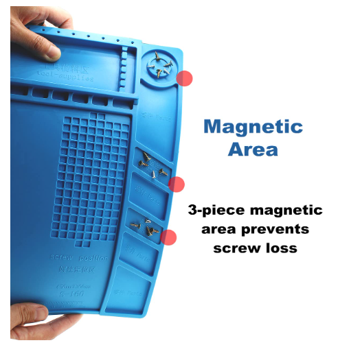 Heat Resistant Soldering Mat | Silicone Soldering Mat | Electronics Repair Mat