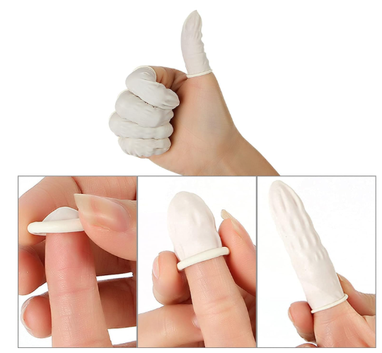 Pack of 100 - Finger Cots | Finger Gloves | Finger Cover | ESD Finger Cots