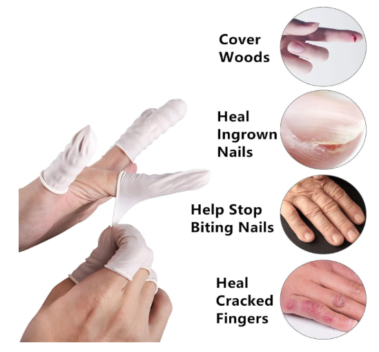 Pack of 100 - Finger Cots | Finger Gloves | Finger Cover | ESD Finger Cots